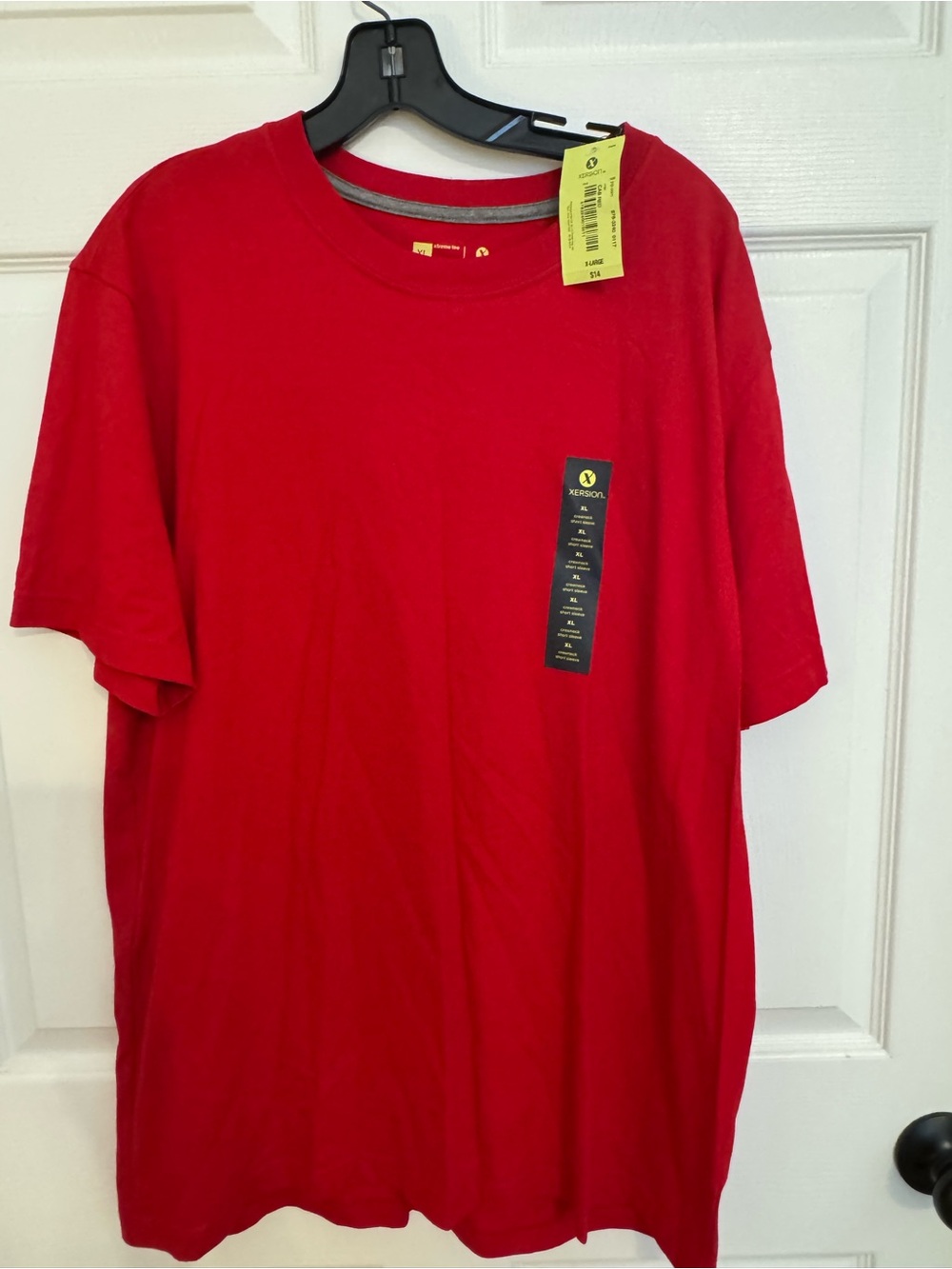 Xersion Men's Bright Red Short Sleeve Crewneck Tee